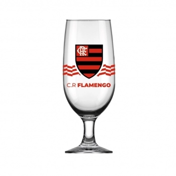 TACA CERVEJA FLORIPA 300 ML FLAMENGO LUVA COM 1 - NOVO